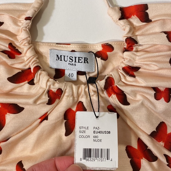 NWT Musier Paris Butterfly Paz soft stretchy jersey strappy  tank top size 40 - Picture 14 of 16